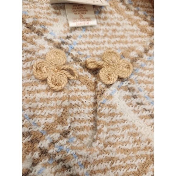 Boyne Valley Weavers Poncho Cape Shawl Wool Alpaca Ireland Fringe Hand Woven NWT - Picture 9 of 9